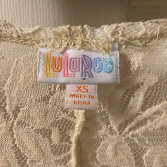 Lularoe Joy Lace Vest. Size XS. - Picture 3 of 4
